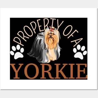 Property Of A Yorkie, Yorkshire Lover Posters and Art